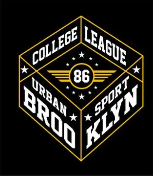 College Brooklyn イラスト素材