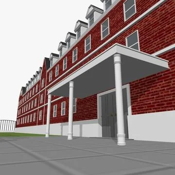 College Building 3D Model