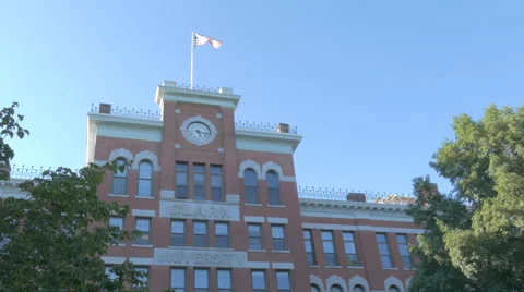 College Building Stockbeeldmateriaal 54053428