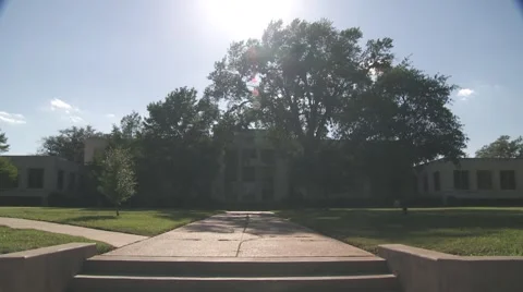 College building in sun Stock Footage 5503793