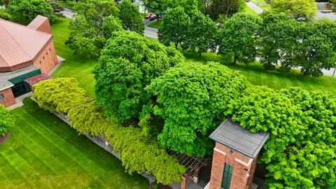 College Campus - Le Moyne - Syracuse, NY Stock-Fotos