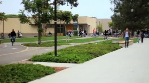 College Campus Time-lapse Stock Footage