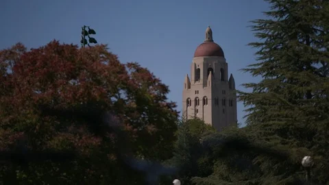 College campus tower 2 Stock Footage 103868772