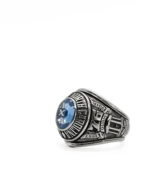 College class ring Foto stock