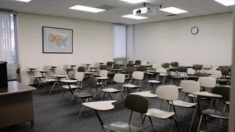 College Classroom  Stock Footage 249213617