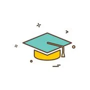 Graduation hat vector icon. Graduation in college