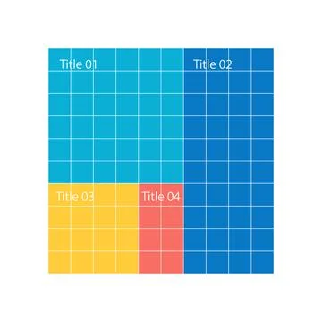 College faculties structure tree map infographic chart template for dark theme Stock Illustration