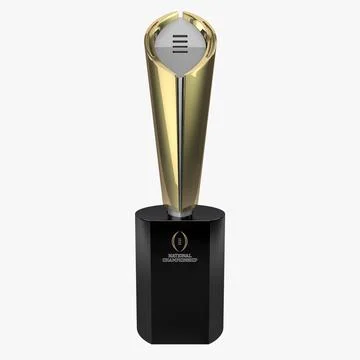 College Football Championship Trophy 3D Model