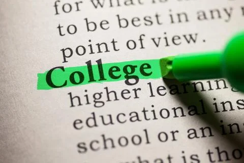College Foto stock