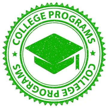  College Programs Showing Tutoring Stamps And Training イラスト素材