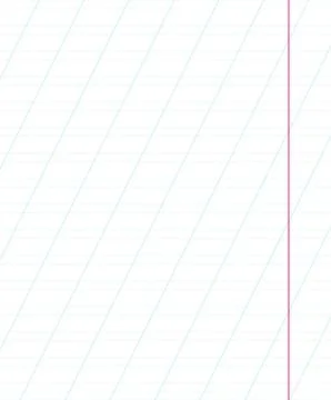 College ruled notebook paper sheet lined for cursive writing. Education backg Stock Illustration