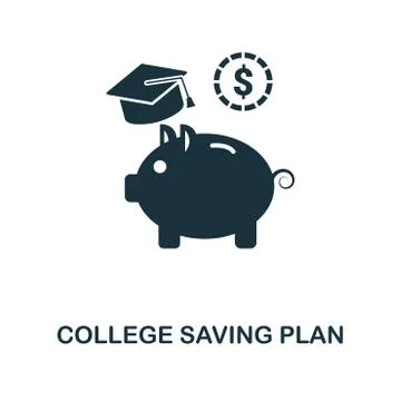 College Saving Plan icon. Line style icon design from personal finance icon Stock Illustration