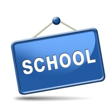 College sign Stock Illustration