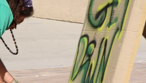 College Student Protestor Stock Footage 1057200