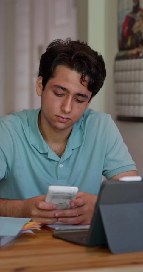 College Student Solving Math And Science Problems At Home Using Calculator And Stock Footage 331204992