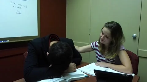 College students being encouraging Stock Footage 52046643