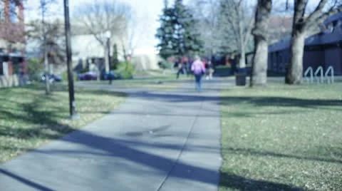 College students on campus Stock-Footage 8998640