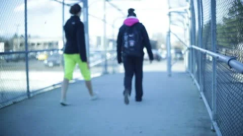 College students on campus Stock-Footage 9026632
