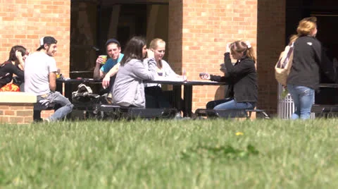 College students Stock Footage 25602040