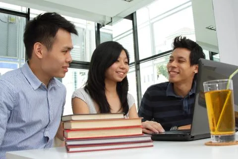 College students Stock Photos