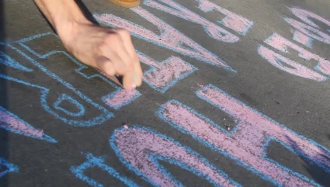 College students promoting fraternity Stock Footage 1047648