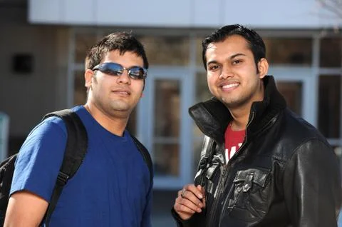 College Students Smiling Stock Photos