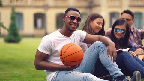 College students spend time together after school. Stock Footage 127913189