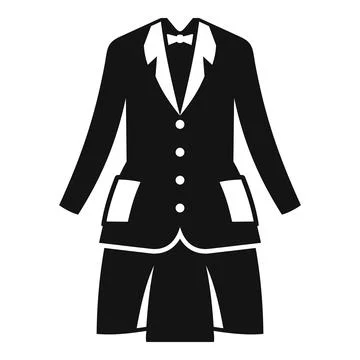 College uniform icon simple vector. Fashion suit イラスト素材
