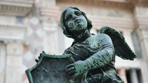 Colleoni chapel angel Stock Footage 132103606