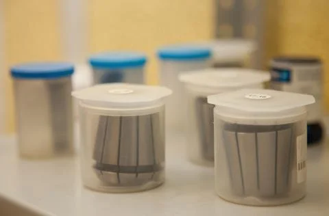 Collets in a boxes Stock Photos