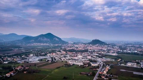 Colli and town Stock Photos