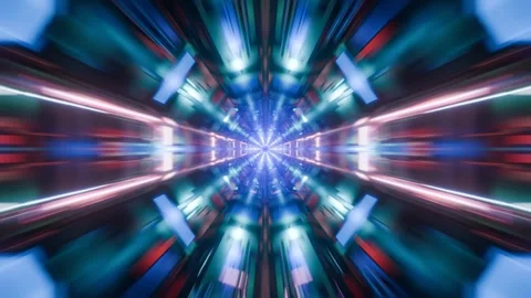 Collider Abstract Vj loop, geometric transparent background, blue quads shapes Vidéo 274848973