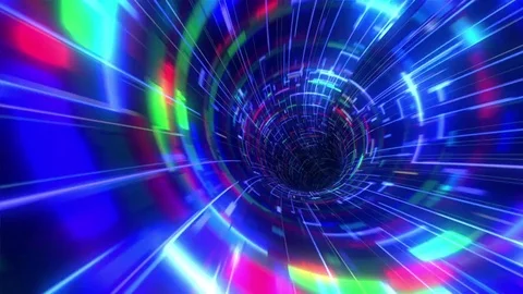 Collider Tunnel Flight Video stock 80991705