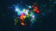 Colliding Galaxies  20S Extended 4K Uhd Animation Stock Footage