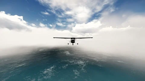 Colliding head-on with a plane Stock-Footage 38045924