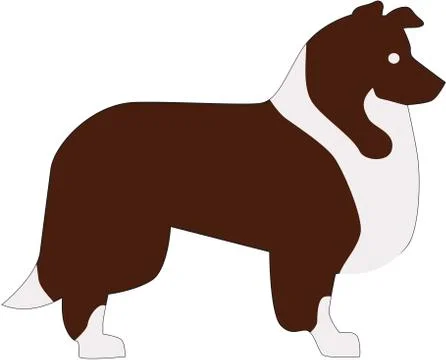 Collie pictogram Stock Illustration