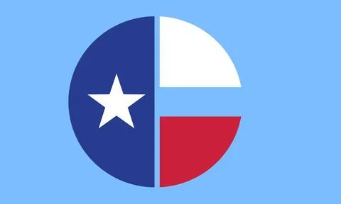Collin county flag vector illustration isolated on background. Illustrazione stock