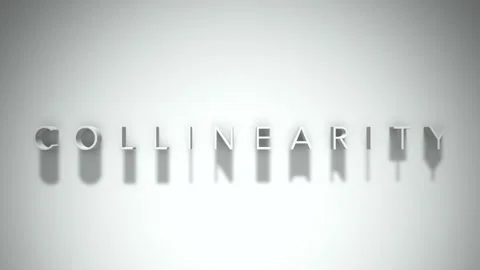 Collinearity 3D title animation with shadows on a white background Stock Footage 298002503