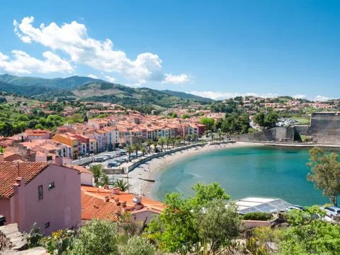 Collioure beach Stock-Fotos