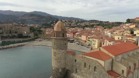Collioure Lighthouse Stock Footage 331874527