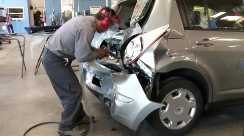 Collision Auto Repair Video stock 847372