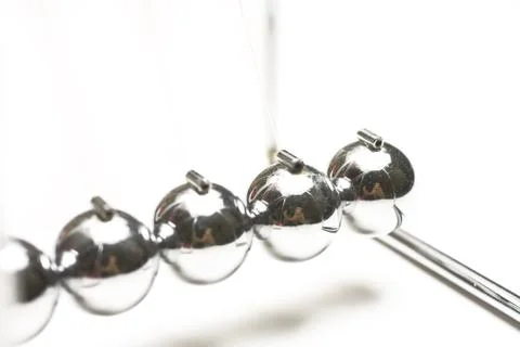 Collision balls side view Stock Photos