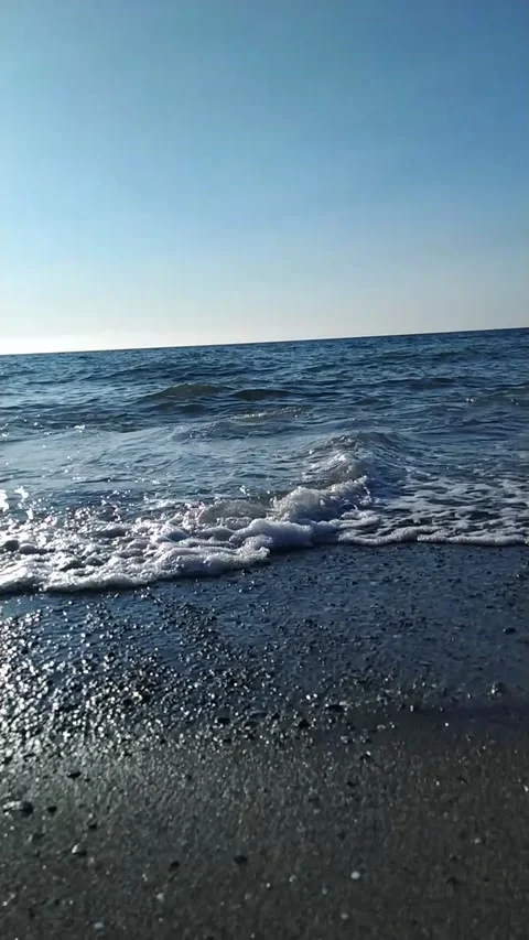 The collision image of the waves in the sea Stock Footage 137669668