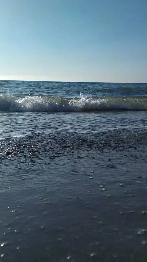 The collision image of the waves in the sea Stock Footage 137670066