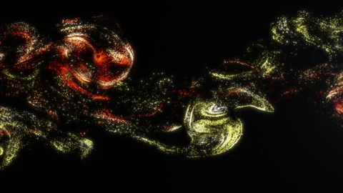 Collision Of Particle Systems Stock Footage 248773718