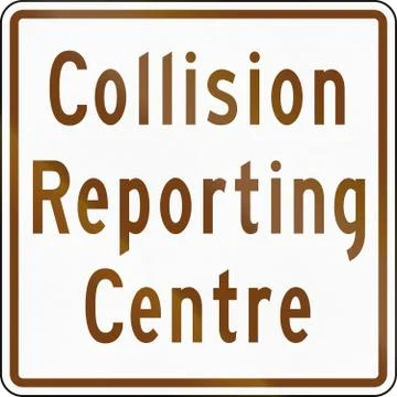 Collision Reporting Centre In Canada Stock Illustration