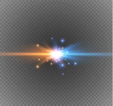 Collision of two forces Stock Illustration