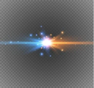 Collision of two forces Stock Illustration