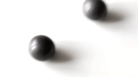 Collision of two steel balls Stock Footage 129831352
