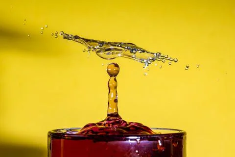 Collision on a yellow background Stock Photos